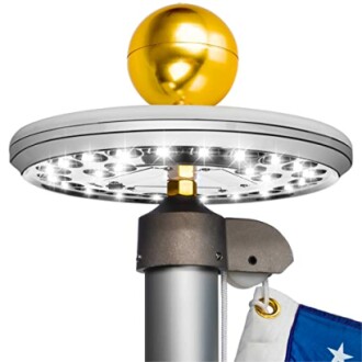 Deluxe Flag Pole Light Solar Powered