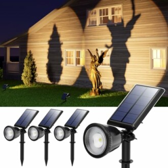 GVSHINE Solar Powered LED Spotlights