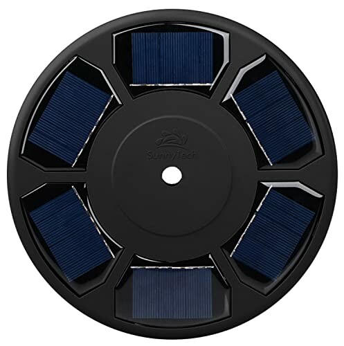 Circular solar panel for water fountain pump